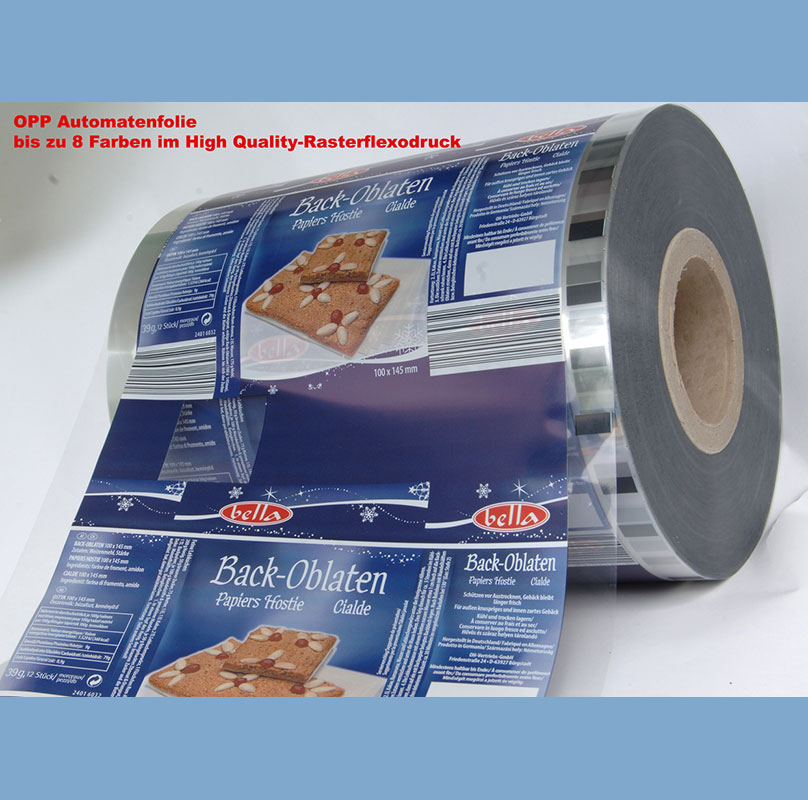Automatenfolie / Mono Folie OPP - Lebensmittel
