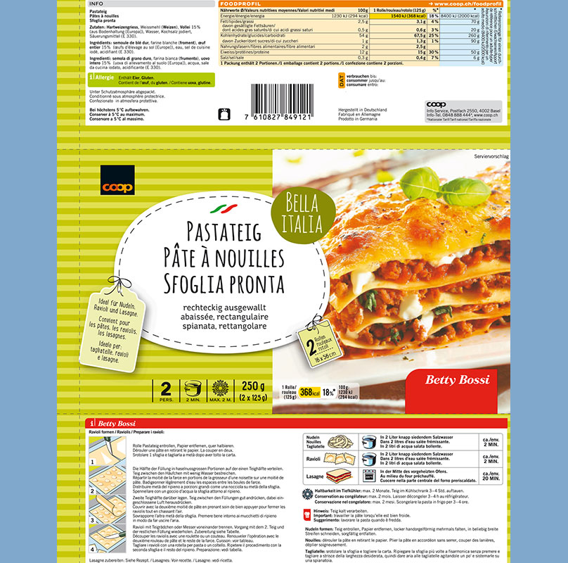 Automatenfolie / Monofolie aus OPP/ weiß eingefärbt
