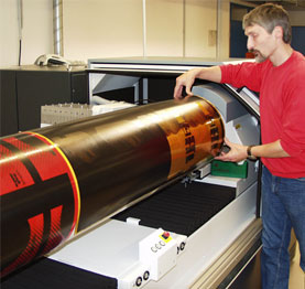 Laserbelichtung von digitalen Flexodruckklischees
