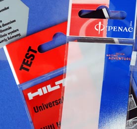 OPP Flachbeutel für Markenartikler mit verstärktem Saum aus OPP
