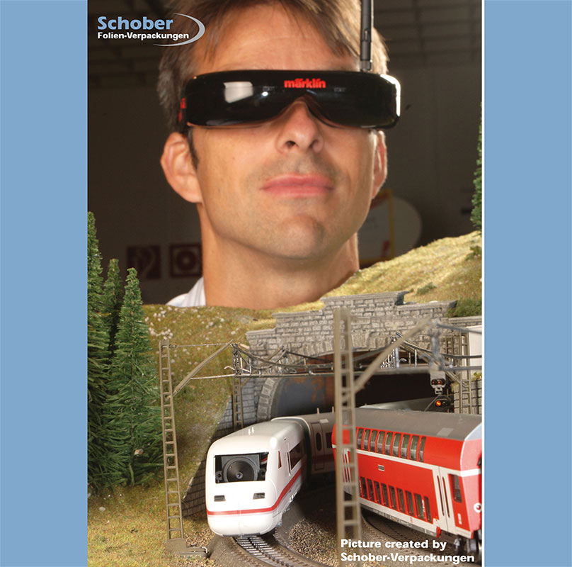 Verpackung für Spielzeugeisenbahnzubehör